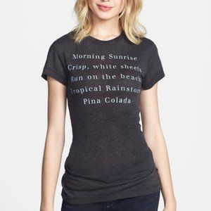 WILDFOX Island List Morning Sunrise Graphic Tee S